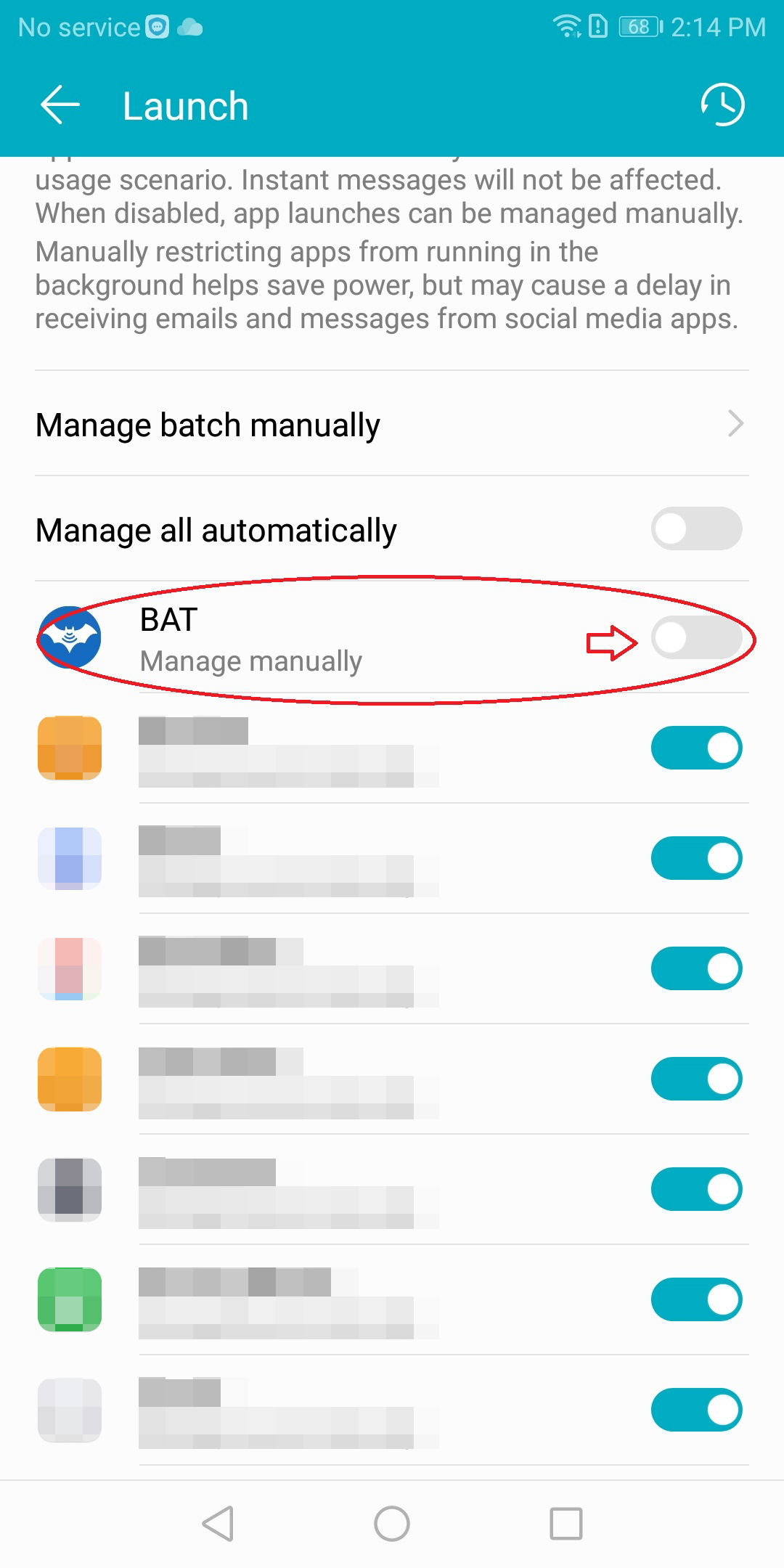 Click OK and Launch manage is done